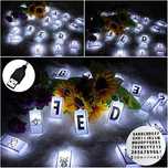 Светлинна верига от 20 кутиики + букви и цифри Seddex LED