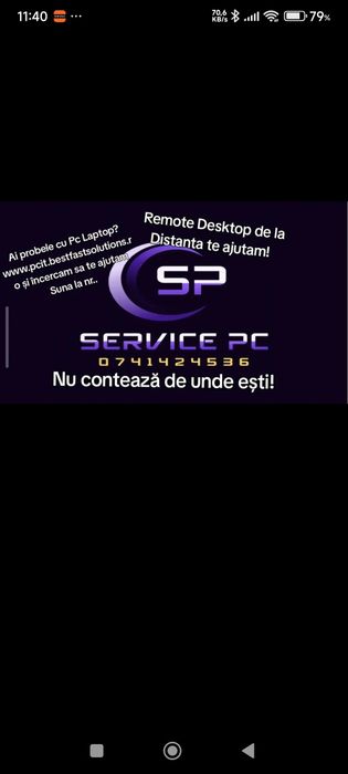 Reparații PC Laptop Instalare și Echipamente  Soft