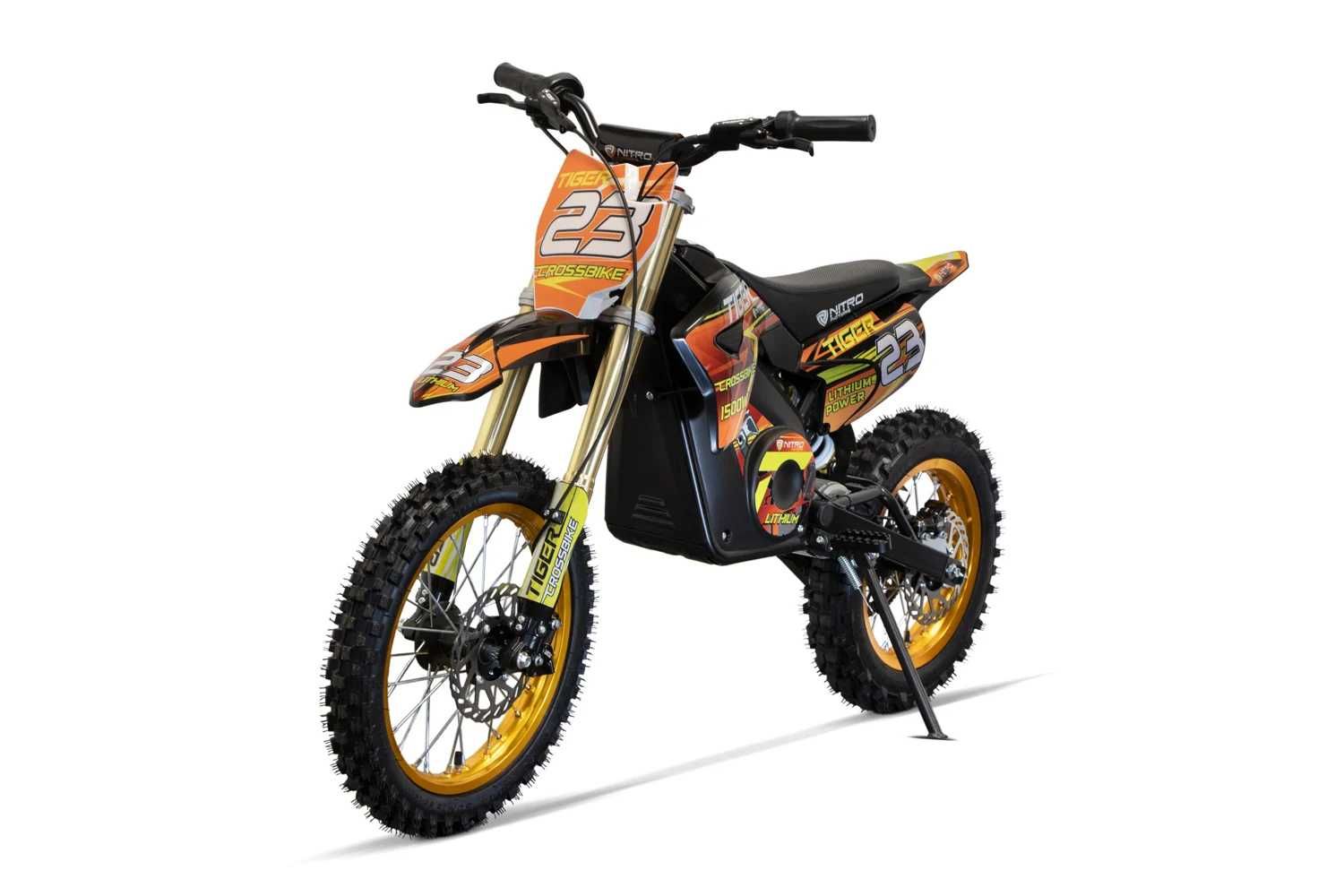 Motocicleta electrica copii 6-14 ani Eco Tiger 1500W 14/12 48V Porto