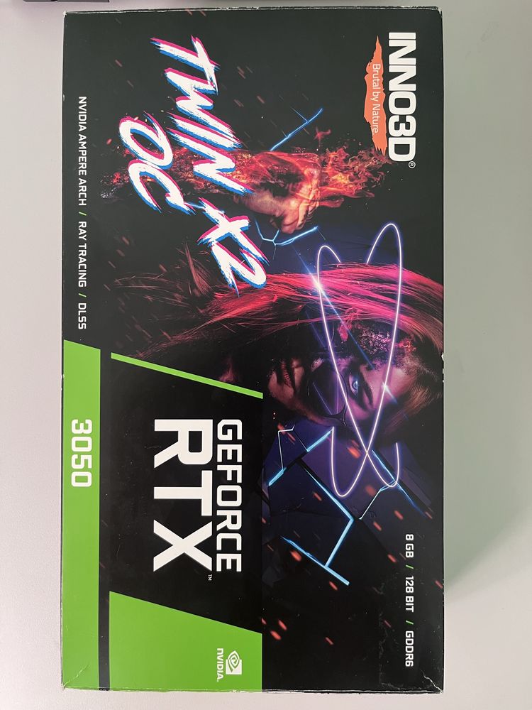 Видеокарта Inno3D RTX 3050 Twin X2 OC, 8 GB