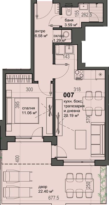 Продава се Двустаен апартамент в София, Малинова долина - 81 кв.м за 1605 €/кв.м - Снимка #3