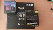 Комплект i7 9700KF, MSI B365M , 32гб рам