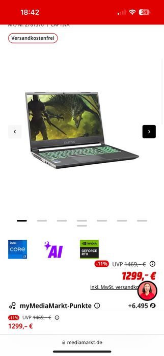 Vând laptop Gaming captiva
