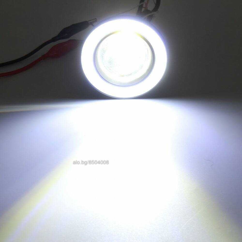 LED халогени тип ангелски очи, 89мм, LED Super Lamp Fog Angel Eyes