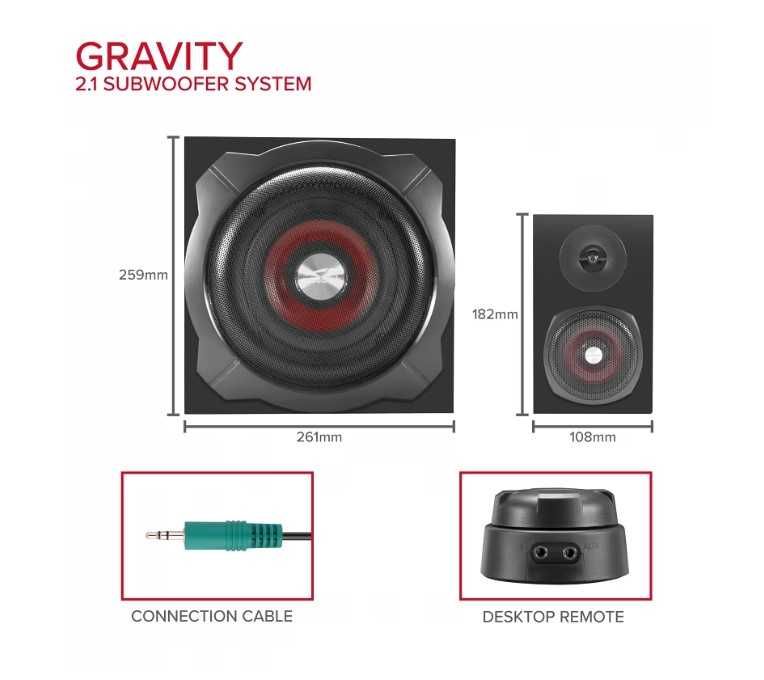 Vand Sistem audio 2.1 SPEEDLINK Gravity, 60 W
