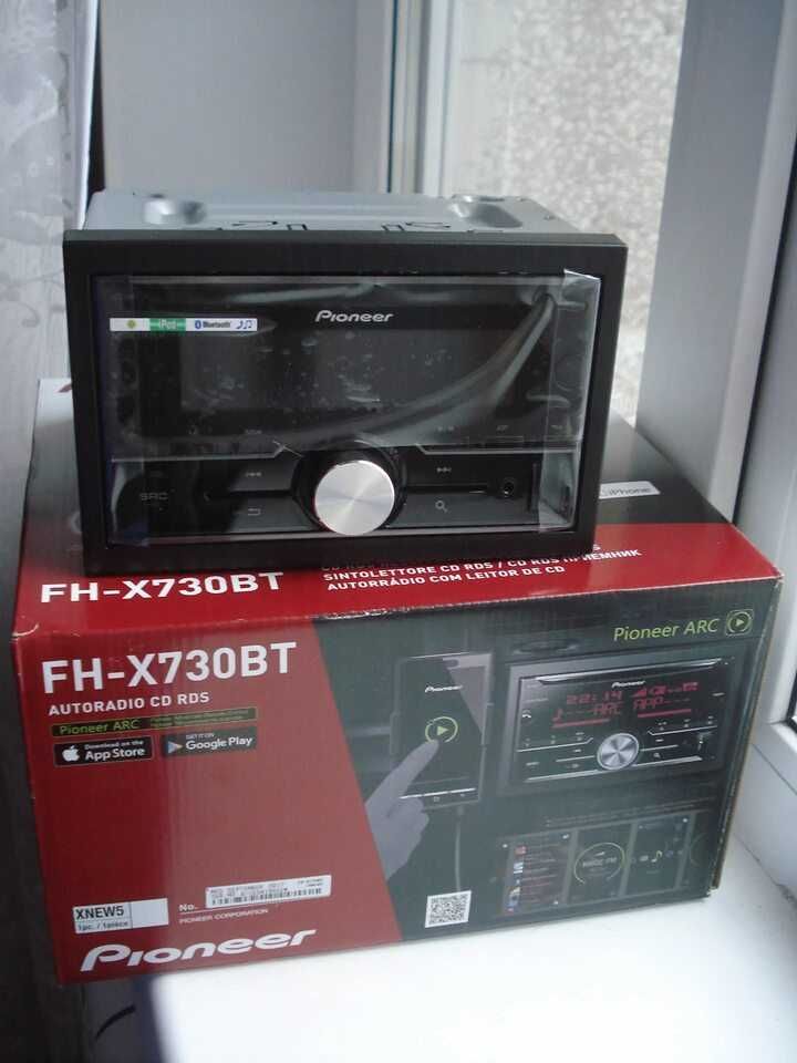 Магнитола Pioneer FH-X730bt (Bluetooth, процессор, 3пары RCA)