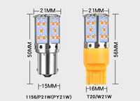 Bec LED leduri marsarier semnalizare T20 W24W P21W PY21W