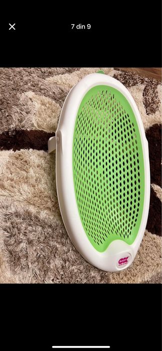 Cadita Rotho-babydesign cu suport inalt si reductor de dus