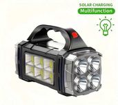 Универсален фенер със слънчев панел и 1500mAh акумулаторна батерия