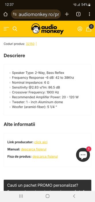 Elac debut 3.0 db53 boxe de raft hi fi