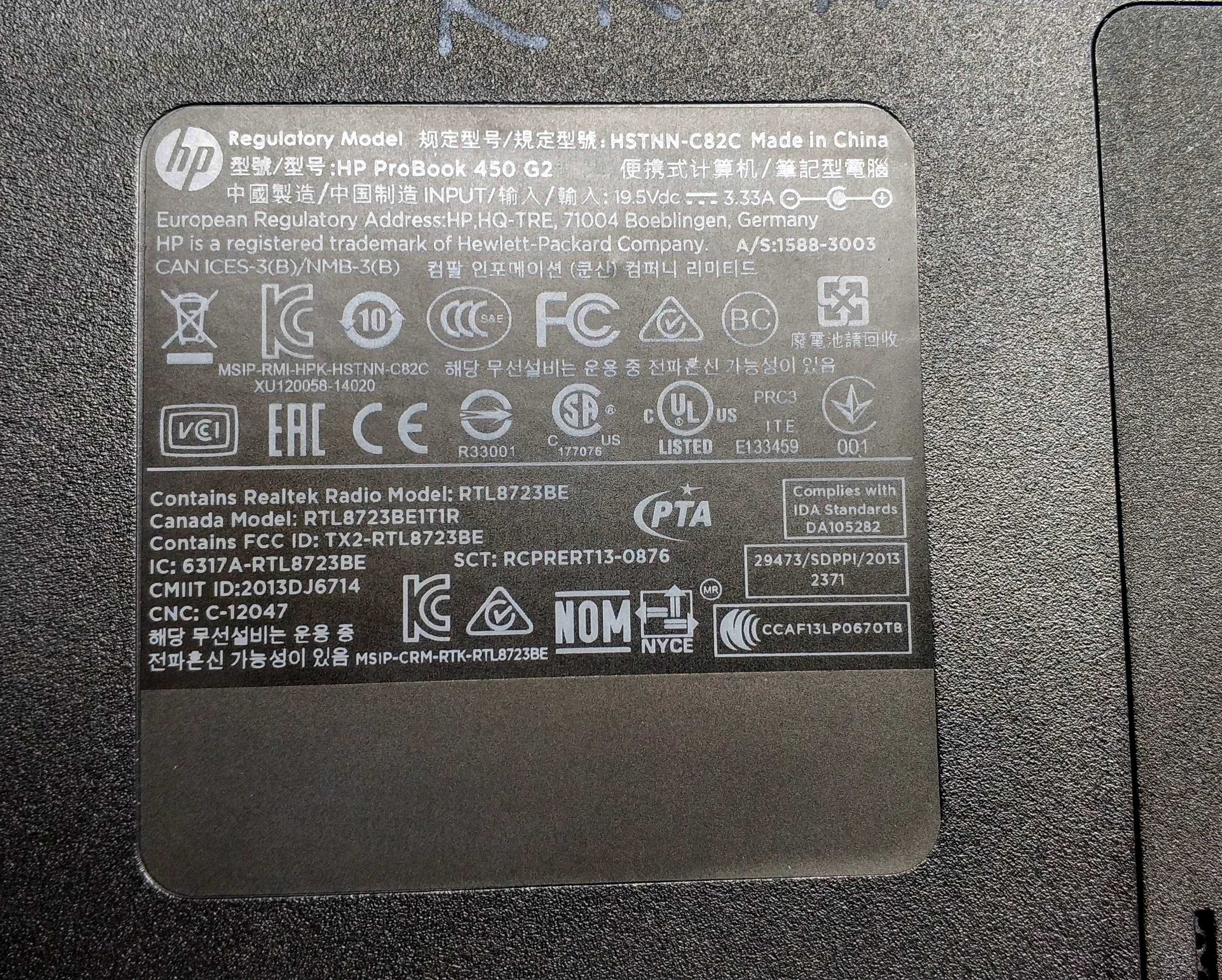 HP Probook 450 G2