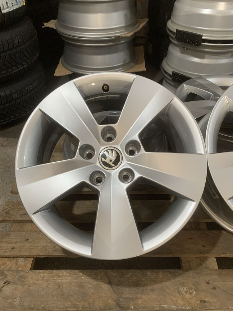 Jante 5x112 R16 , originale SKODA , NOI , NERULATE !