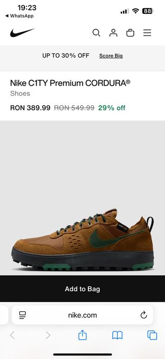 Pantofi sport Nike: model C1TY PRM și model SB PS8 mărimea 43