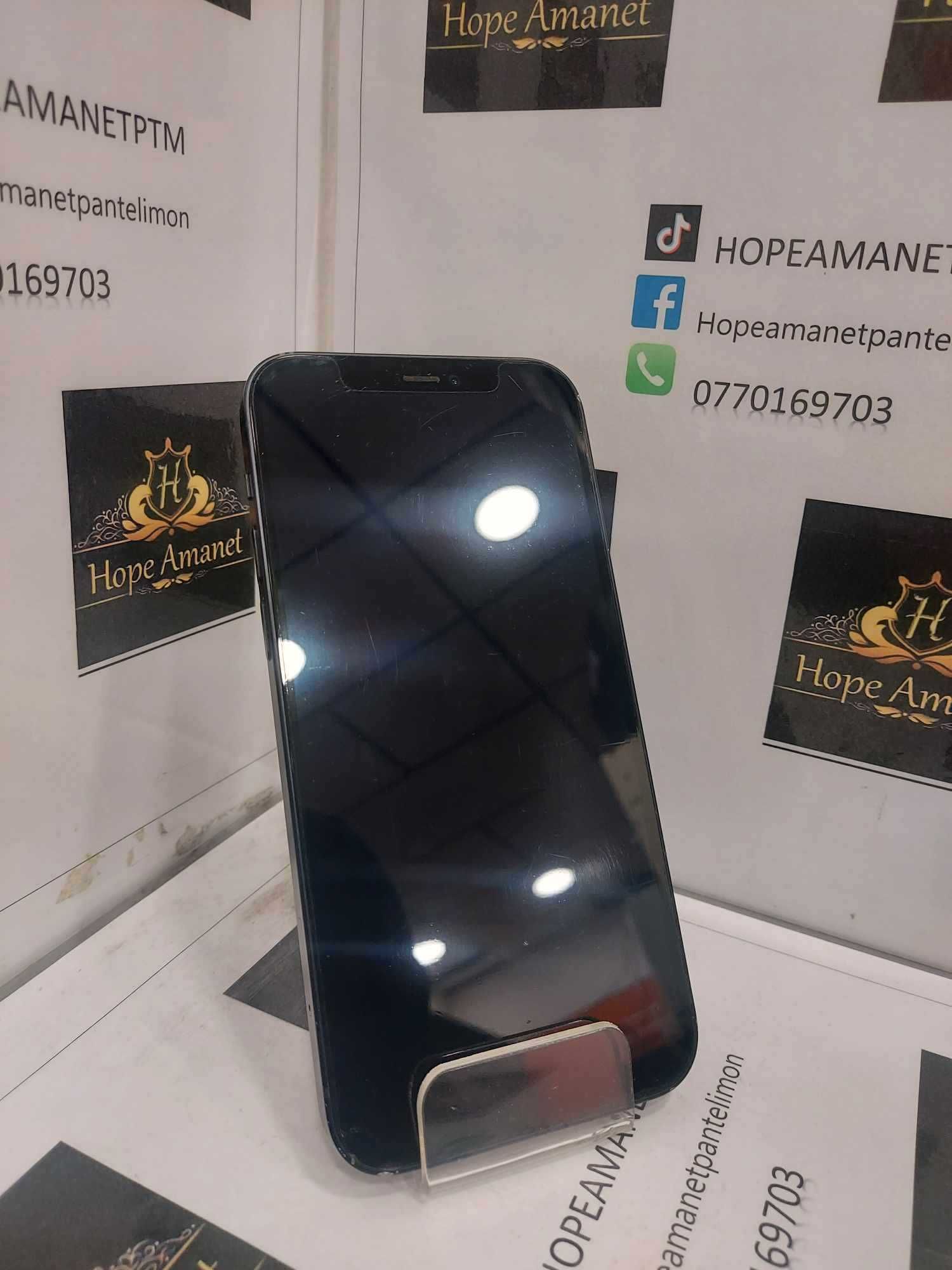 Hope Amanet P5-iPhone 12 Black 64GB/82% , Neverlock, 12 LUNI GARANTIE!
