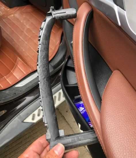 Maner interior pasager BMW X5 X6 F15 F16 2014-2018 Negru Bej Crem