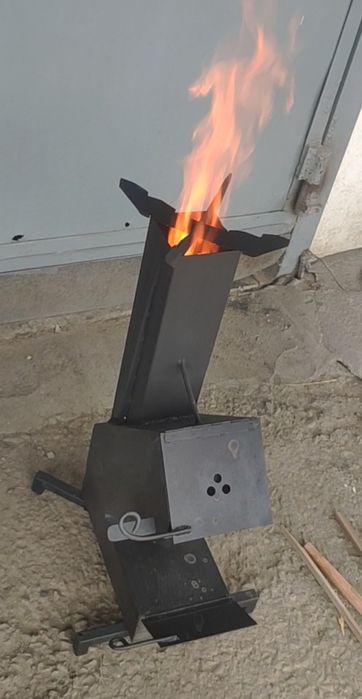 Походная печь щепотница.