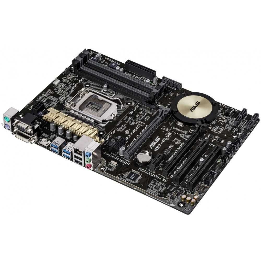 Дъно Дънна платка ASUS H97-PLUS M.2 1150 DDR3 OVERCLOCK