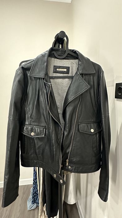 Massimo dutti кожанная куртка