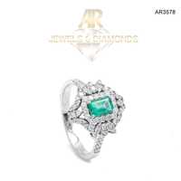 Inel Aur Alb cu DIAMANTE model nou ARJEWELS(AR3578)