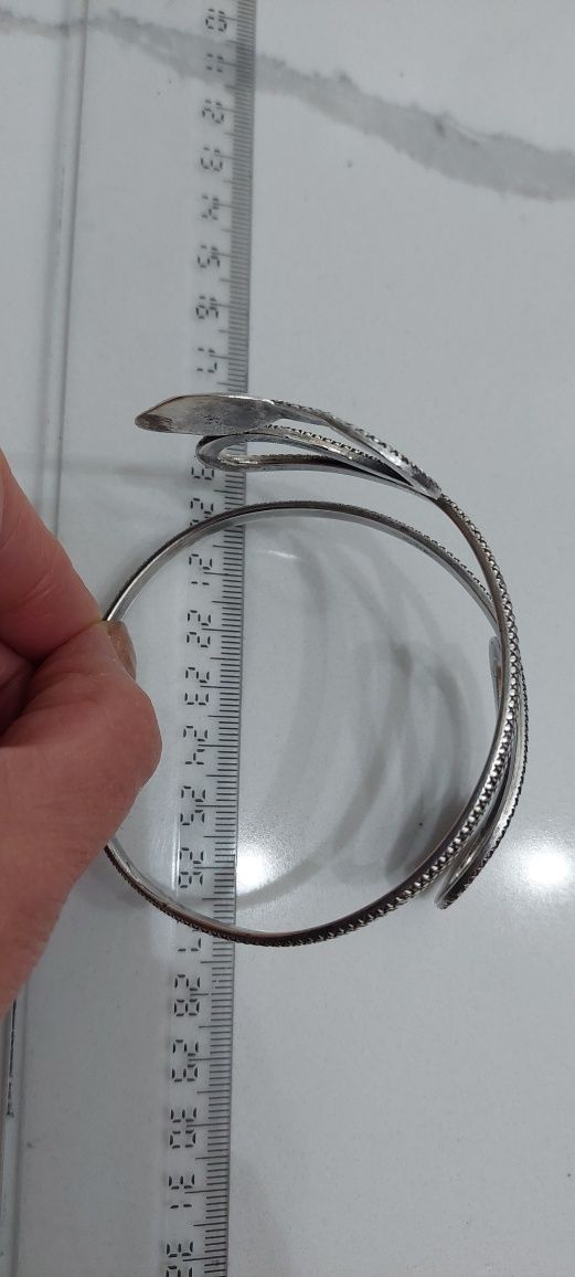 Reducere! Brățară masivă argint model șarpe