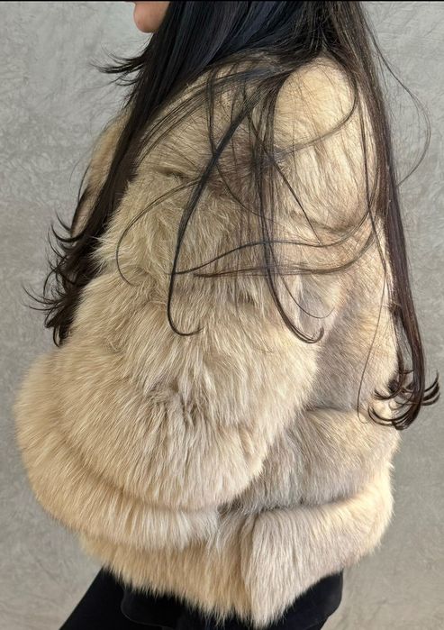 Дамско палто от естествен косъм