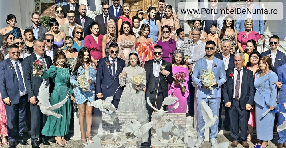 Porumbei albi Nunta Constanta