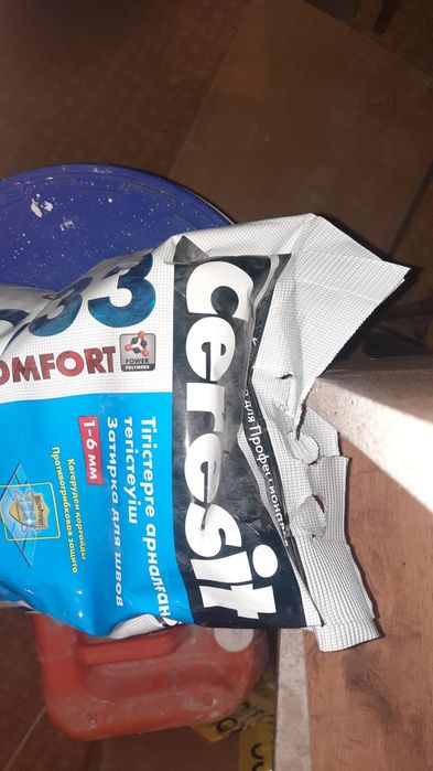 Затирка белая церезит