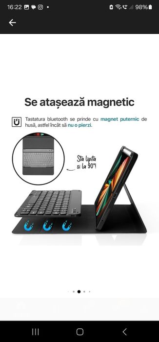 Husa Ipad 10 2022 Zoopie cu tastatura inclusa
