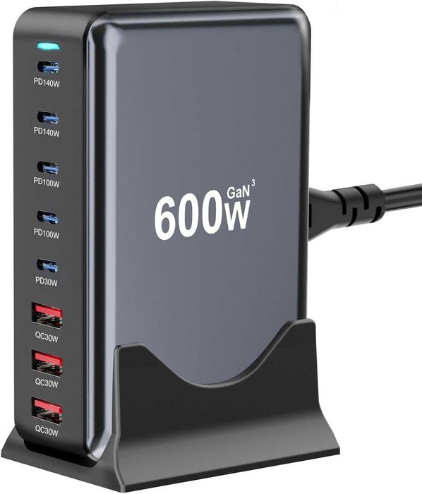 USB C GaN III Pro 8-портова зарядна станция  за множество устройства