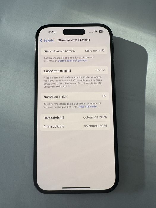Iphone 16 negru în garanție