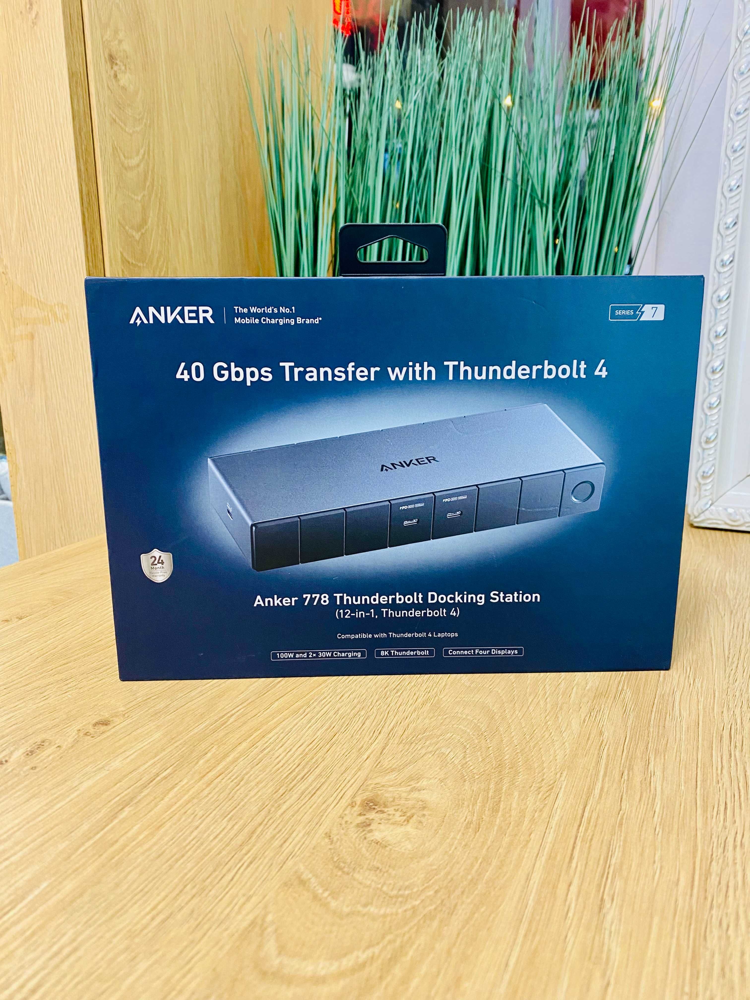ЧИСТО НОВА ! Докинг Станция Anker 778 Series 7, 12-in-1, Thunderbolt 4