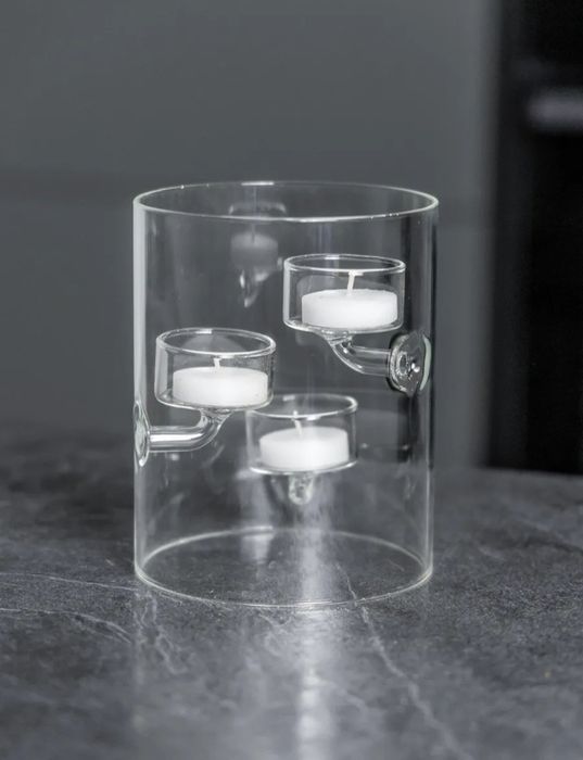 Стеклянный декор. Подставка для свечей