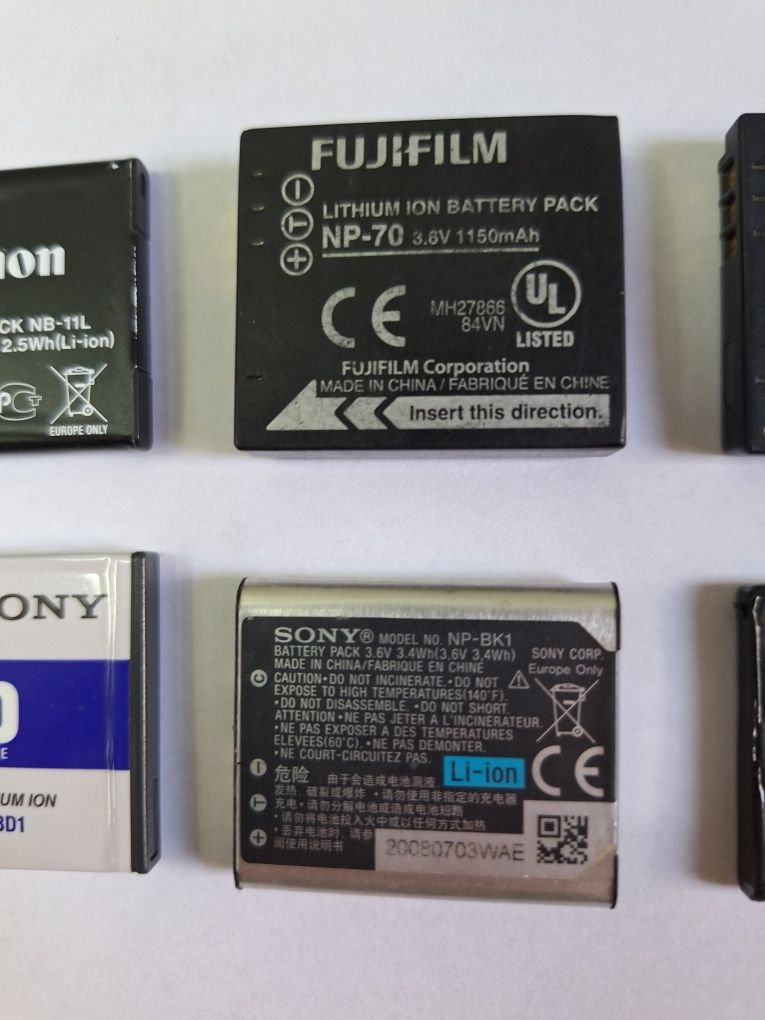 Батерии за фотоапарати NB-11L ,NP-BD1 ,NP-70 ,NP-BK1,DMW-BCE10E ,NP-20