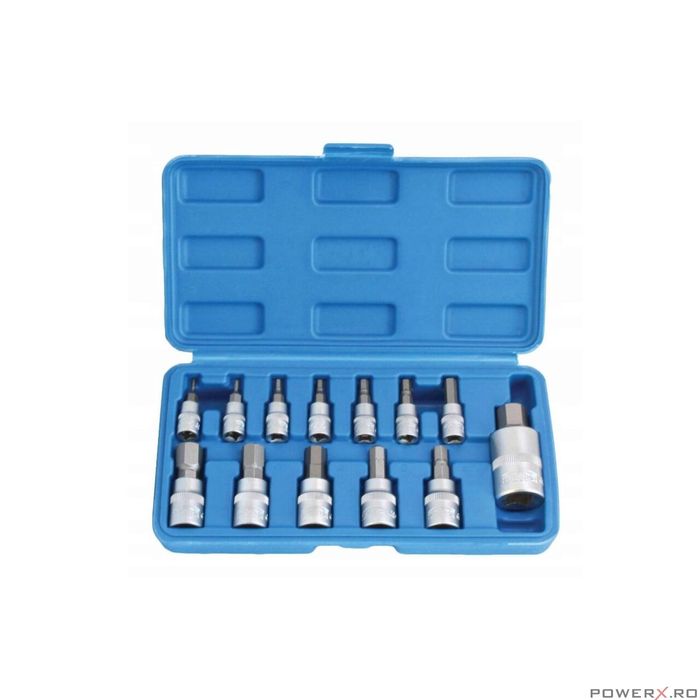Set chei hexagonale inch, imbus, 13 piese, Satra