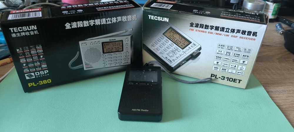 Lot aparate radio Tecsun PL-310et PL-380 DSP FM /LW/MW/SW  + Bonus