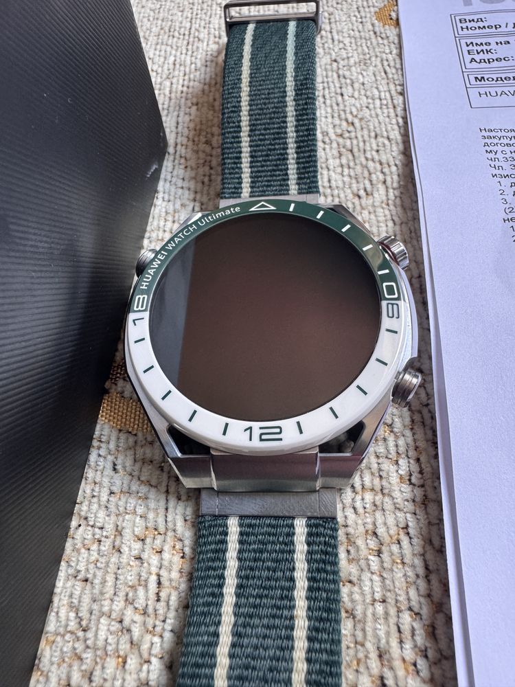 Huawei Watch Ultimate Green ГАРАНЦИЯ 02.2027г. Yettel