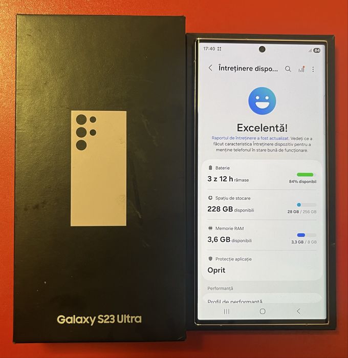 Samsung S23 Ultra Full Box Impecabil