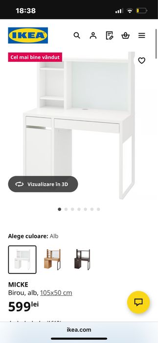 Birou MICKE ikea