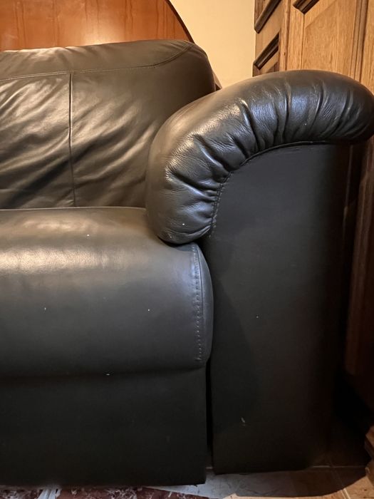 Canapea de colț din piele naturală  Ikea