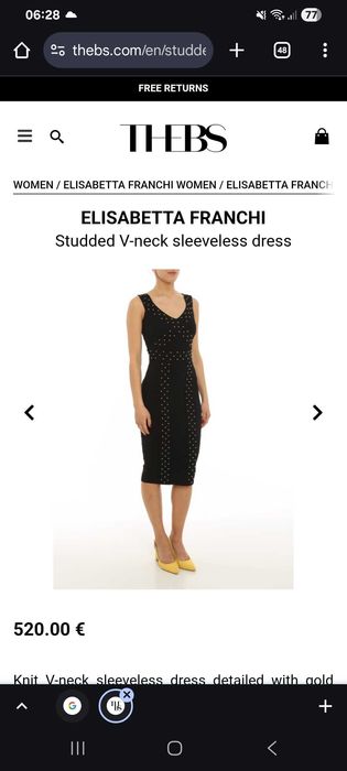 Elisabetta Franchi рокля IT40/S