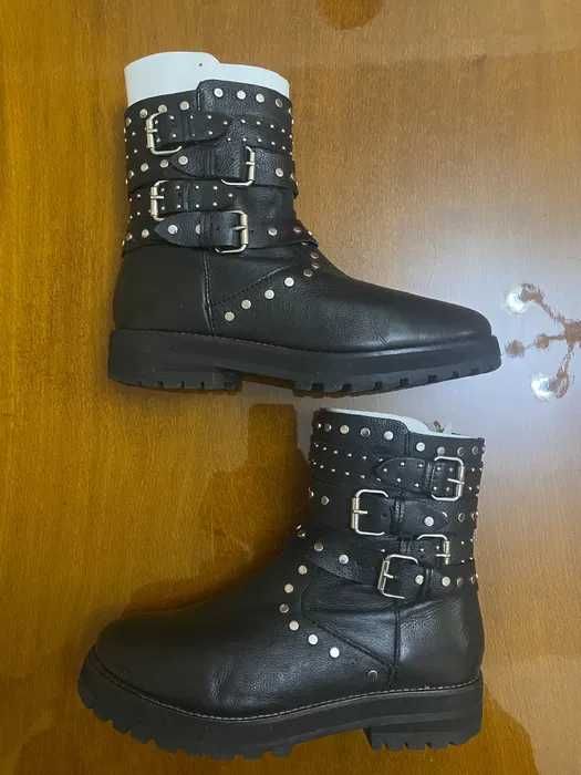 Сапоги в байкерском стиле