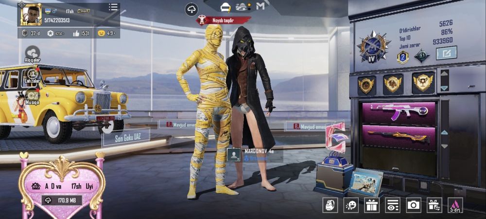 Pubg akkaunt sotiladi