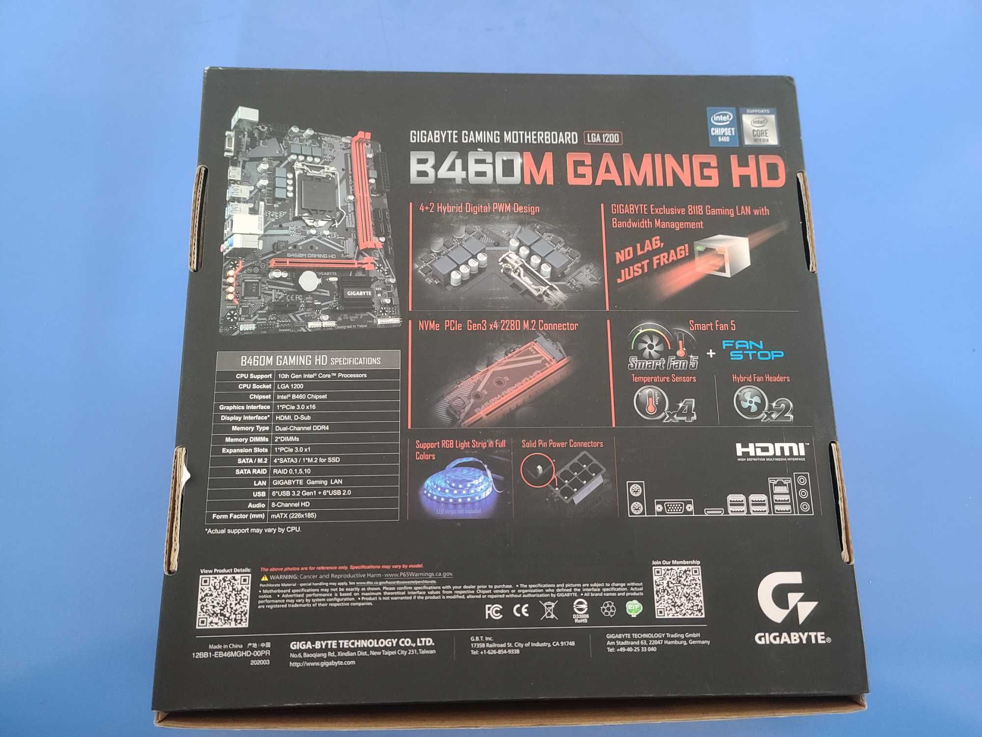 Продаю свою Материнскую плату B460M GAMING HD