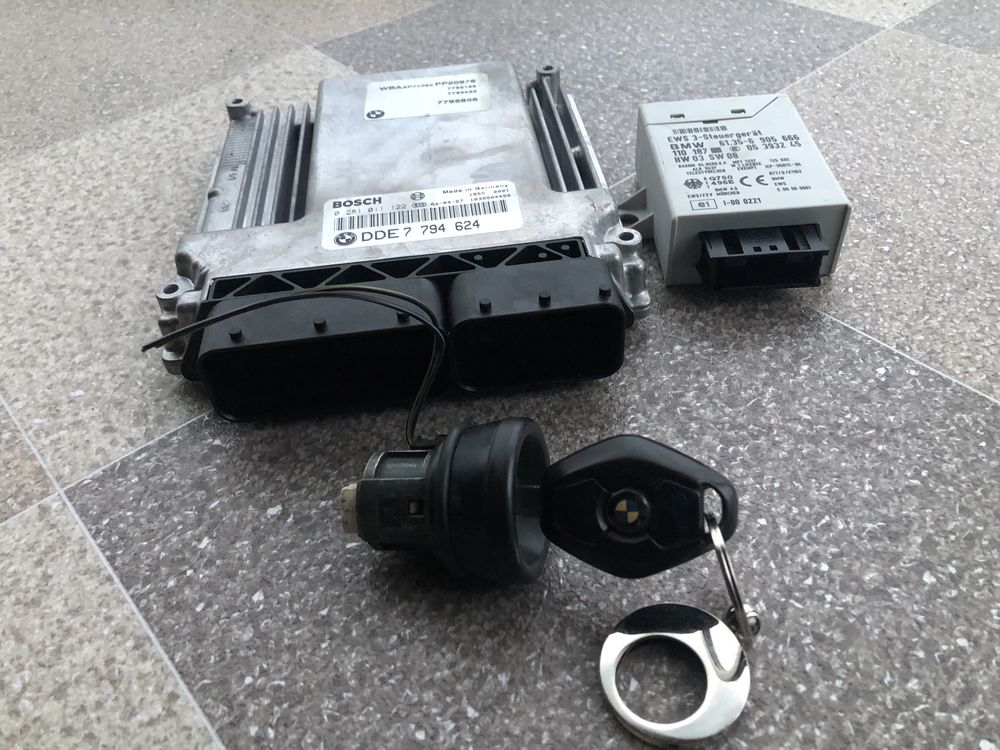 Kit Contact Cheie Pornire ECU Motor Bmw 320d E46 150CP Facelift Euro 4