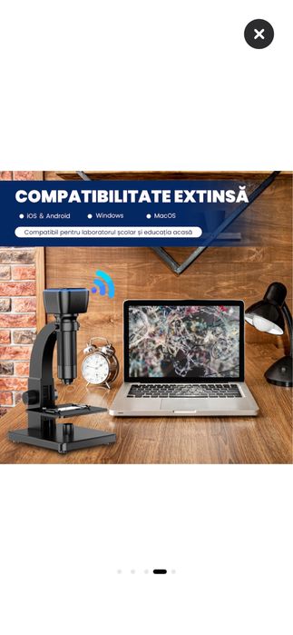 Microscop digital Ventlex 2000X WiFi USB 5MP LED dual nou