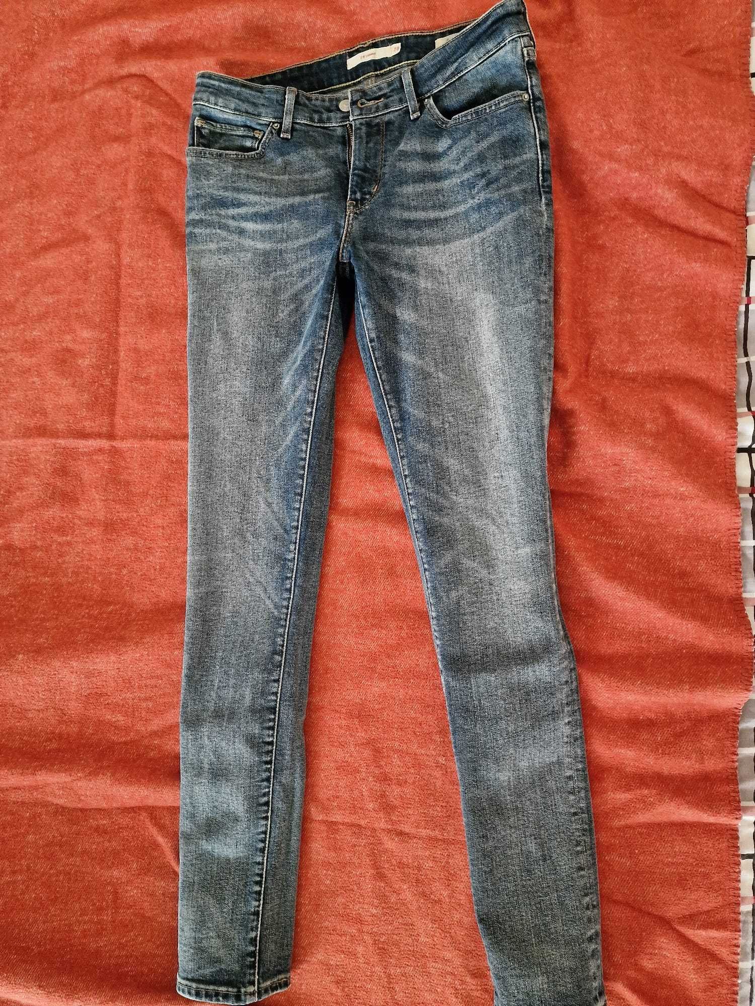 Blue jeans Levi's Skinny 711, ca noi, 92% bumbac