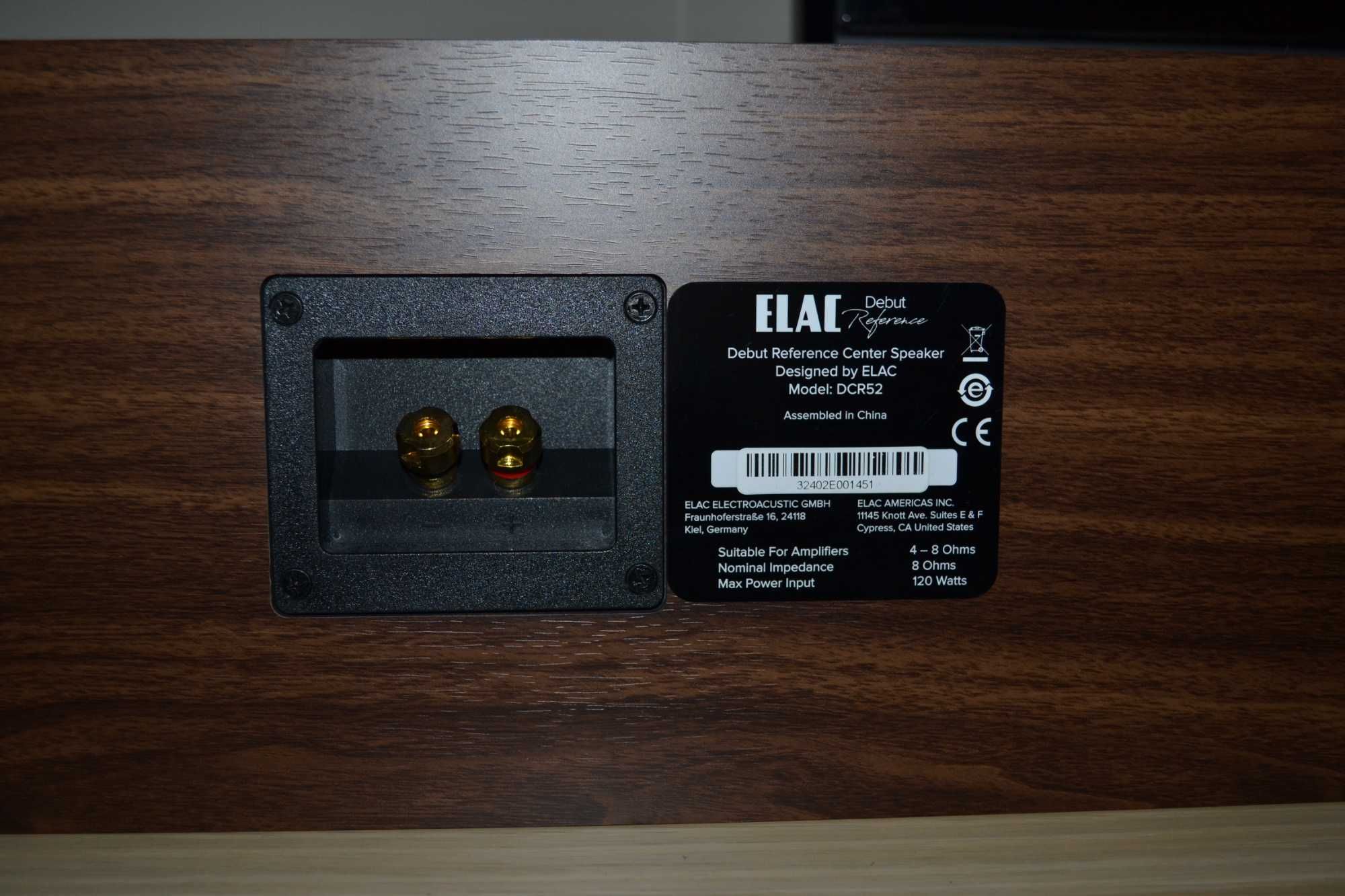 ELAC debut reference dcr52 чисто нова тонколона център