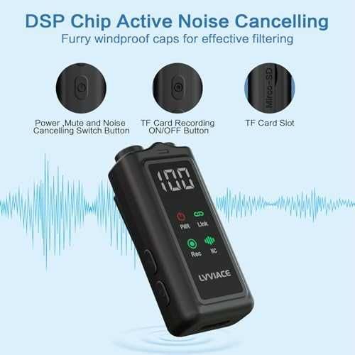 Нов 3 в 1 безжичен микрофон – iPhone/Android/Камера, 45ч батерия, влог