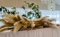 Aranjament floral artificial natural decoratiuni prezidiu nunta botez