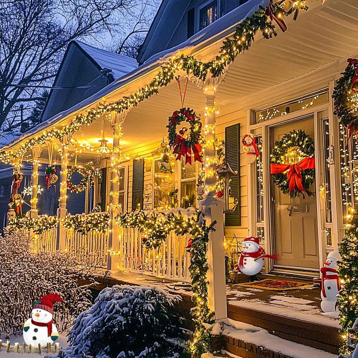 НОВО Коледни лампички 50м с гръм флаш ефект студено бяла светлина 400